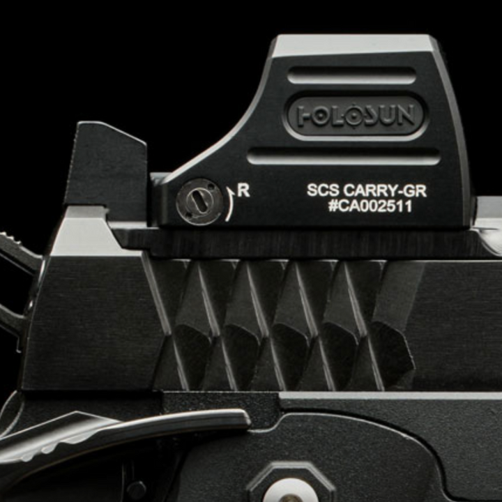 Holosun Red Dot Optic mounted on pistol