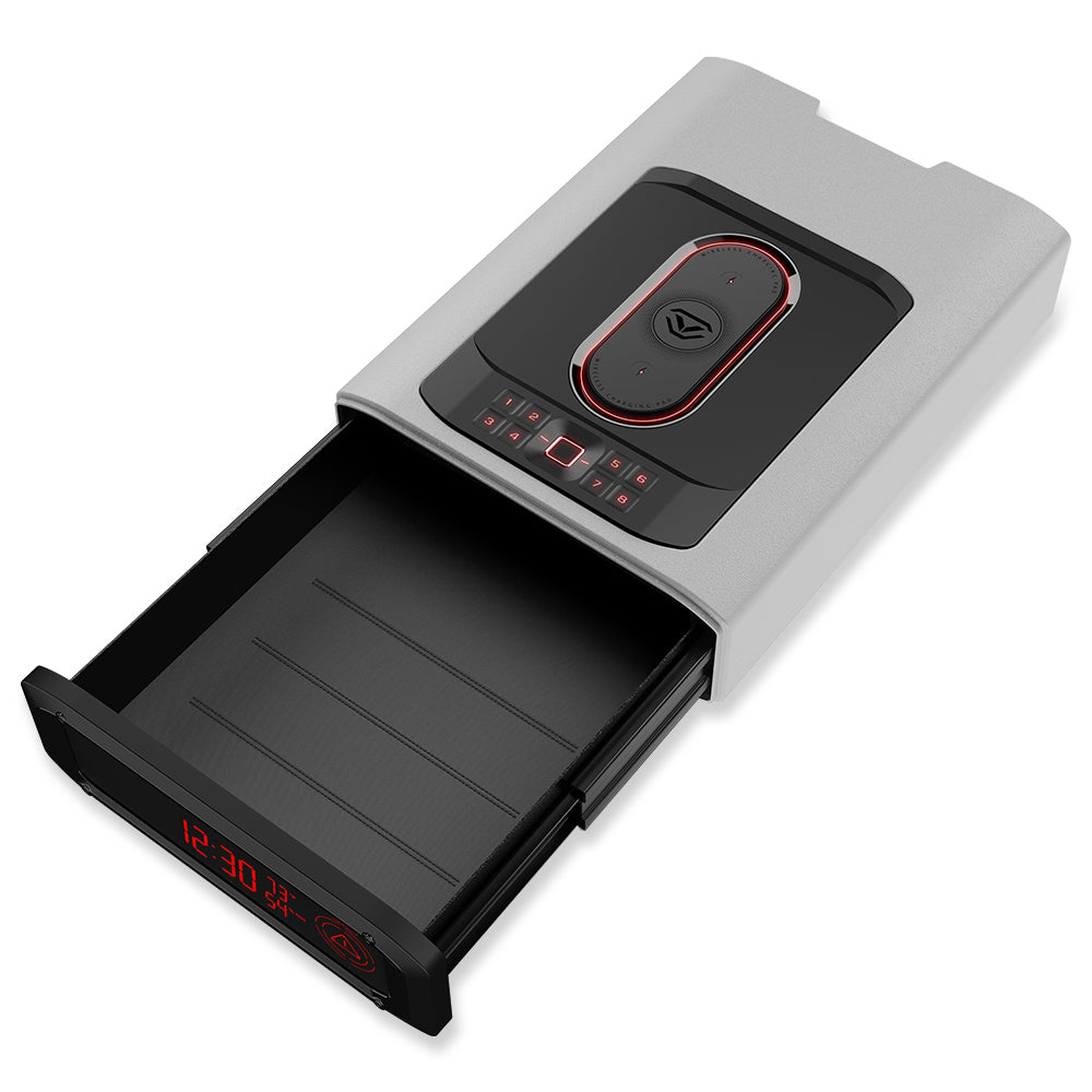 Vaultek DS5i Smart Station ViSN Biometric quick access safe for handguns and personal belongings.