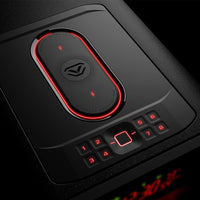 Vaultek DS5i Smart Station ViSN Biometric keypad with wireless charging feature.