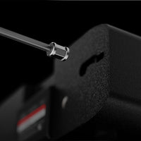 Close-up of the steel security cable mount on the Vaultek DS2e Smart Station Safe.