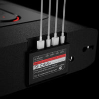 Vaultek DS5i Smart Station ViSN Biometric USB-C ports for charging and power connection.