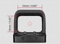 Osight S 2 MOA Dot & 32 MOA Circle with OAL Material