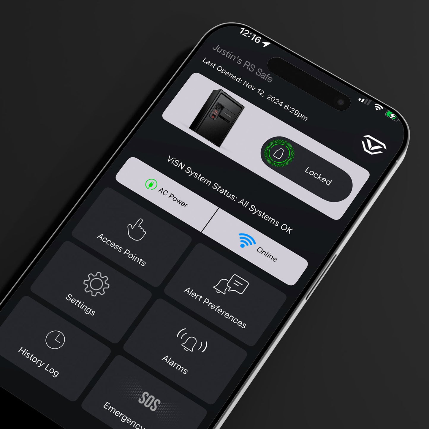 Vaultek ViSN RS800i WiFi Biometric Smart Rifle Safe