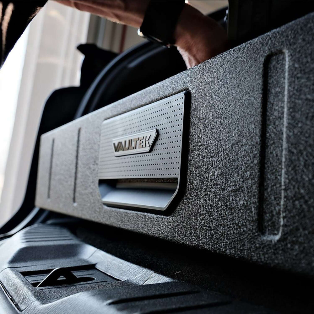 Vaultek RS Slider ViSN Biometric Safe close-up showing durable steel design and sleek handle.