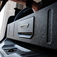 Vaultek RS Slider ViSN Biometric Safe close-up showing durable steel design and sleek handle.