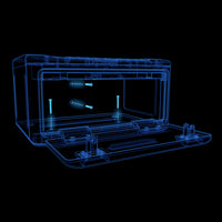 Vaultek MR Series ViSN Biometric Safe illustration showing spacious interior and security features.