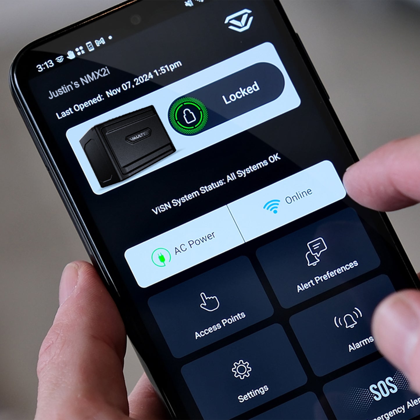 Vaultek ViSN MX - Wifi Biometric