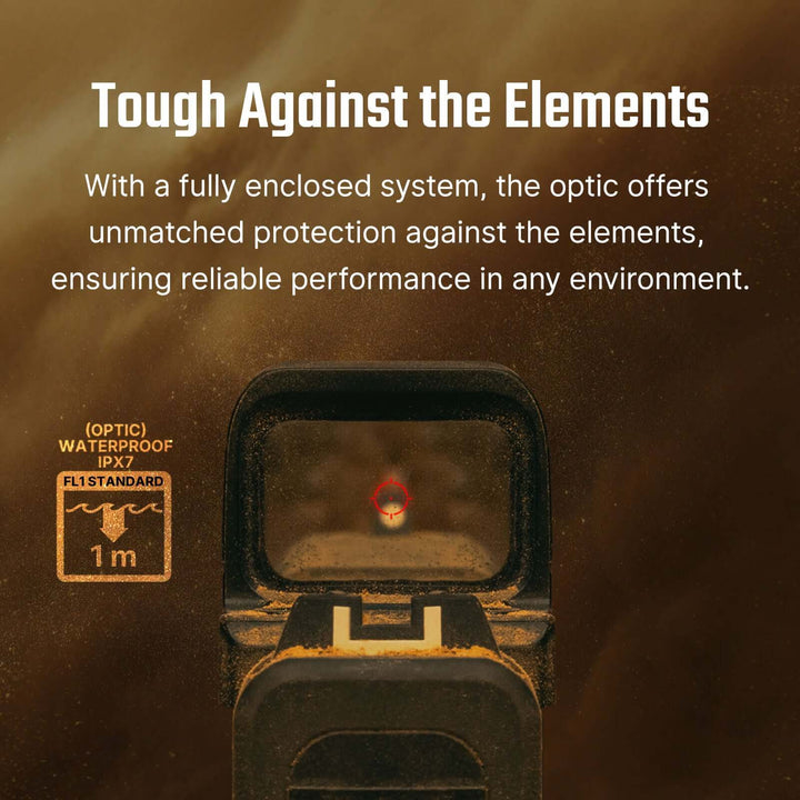 Osight SE Enclosed Optic with RMSc Footprint and Replaceable Battery