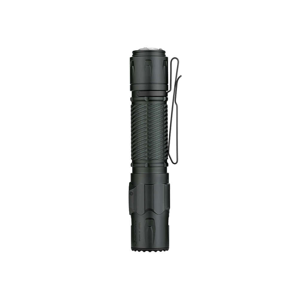 Olight Warrior Ultra 2500 Lumens Tactical Flashlight providing bright illumination with tough construction.
