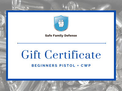 Beginners Pistol + CWP - Gift Certificate
