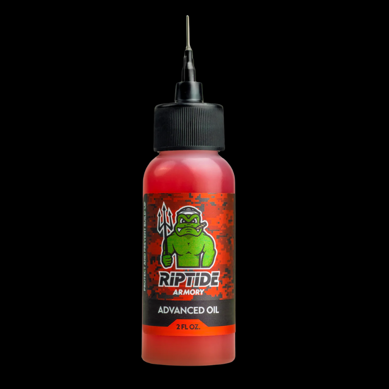 Riptide Armory Advanced Gun Oil with Graphene 2 oz bottle for superior lubrication and firearm protection