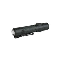 Olight Warrior Ultra 2500 Lumens Tactical Flashlight displayed on a white background, showcasing its durable design.