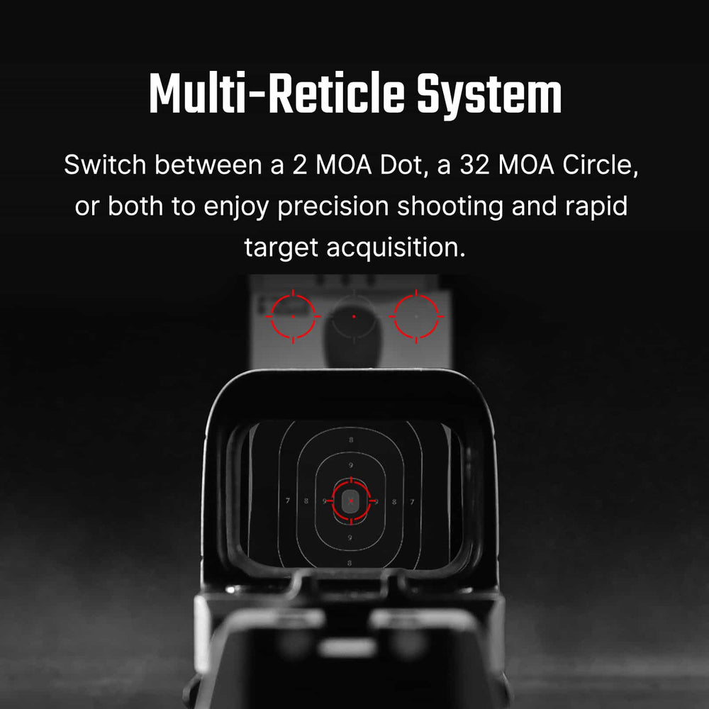 Osight SE Enclosed Optic with RMSc Footprint and Replaceable Battery