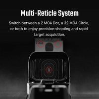Osight SE Enclosed Optic with RMSc Footprint and Replaceable Battery