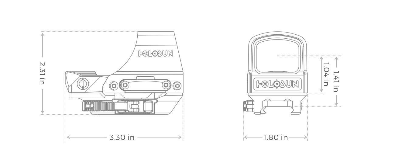 Holosun HS510C Open Reflex Rifle Optic
