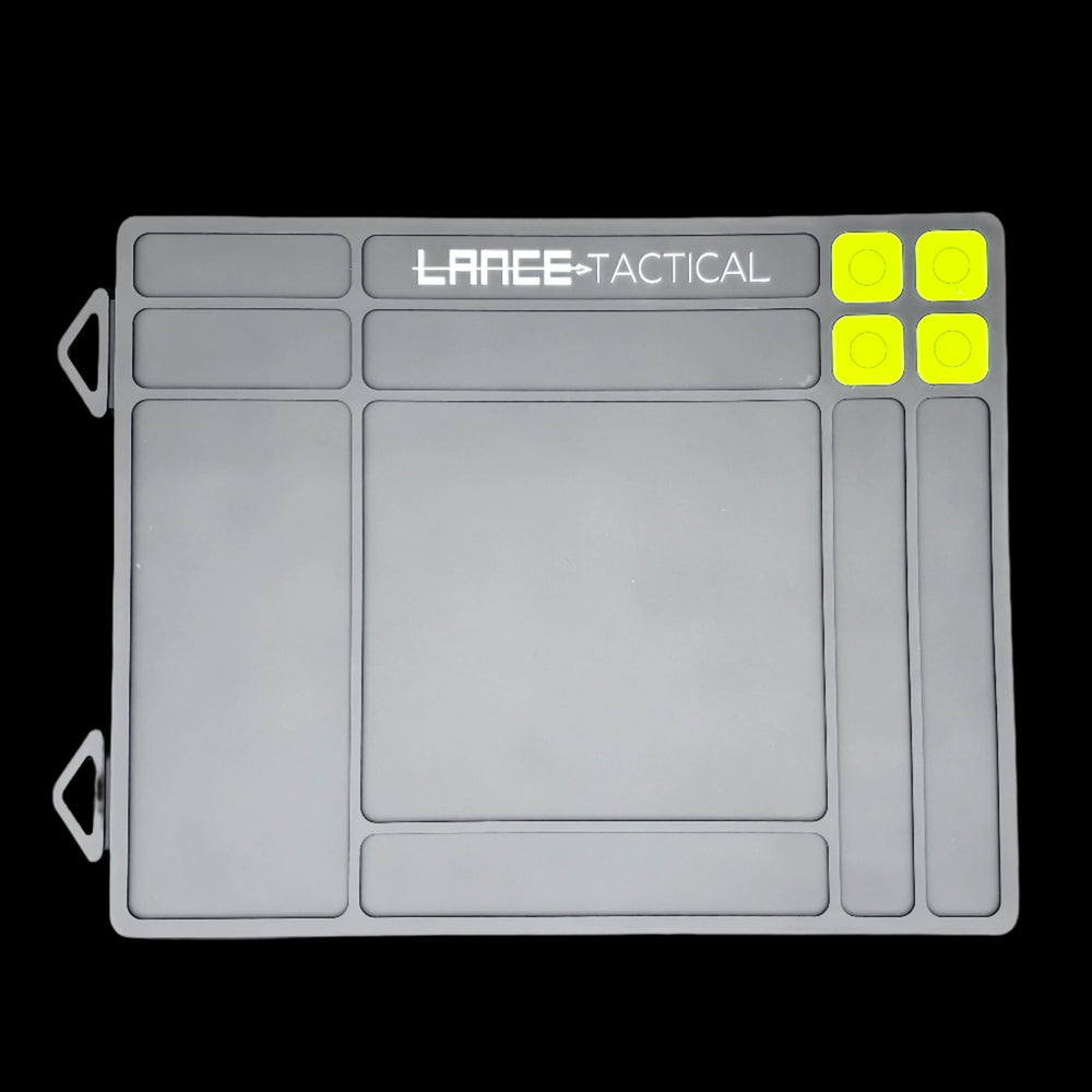 TacticalMat - 2 Mat Bundle featuring a premium non-porous rubber surface with recessed compartments.