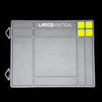 TacticalMat - 2 Mat Bundle featuring a premium non-porous rubber surface with recessed compartments.