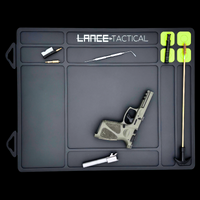 TacticalMat - 2 Mat Bundle showcasing a premium non-porous rubber surface for gun enthusiasts.