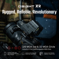 Osight XR Enclosed Red Dot Sight with RMR Footprint and 2/6+32 MOA Multi-Reticle System