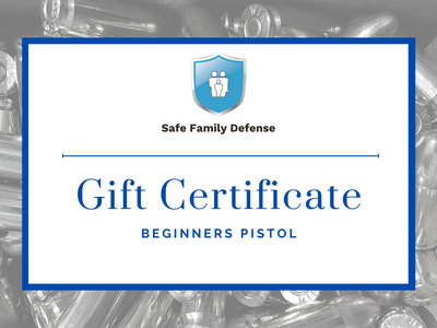 Beginners Pistol - Gift Certificate