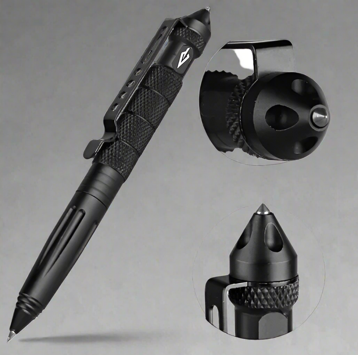 Black Metal Tactical Pen