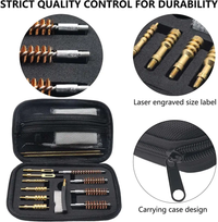 Riptide Gun Cleaning Bundle components including brass cleaning tools and carrying case design for easy transport.