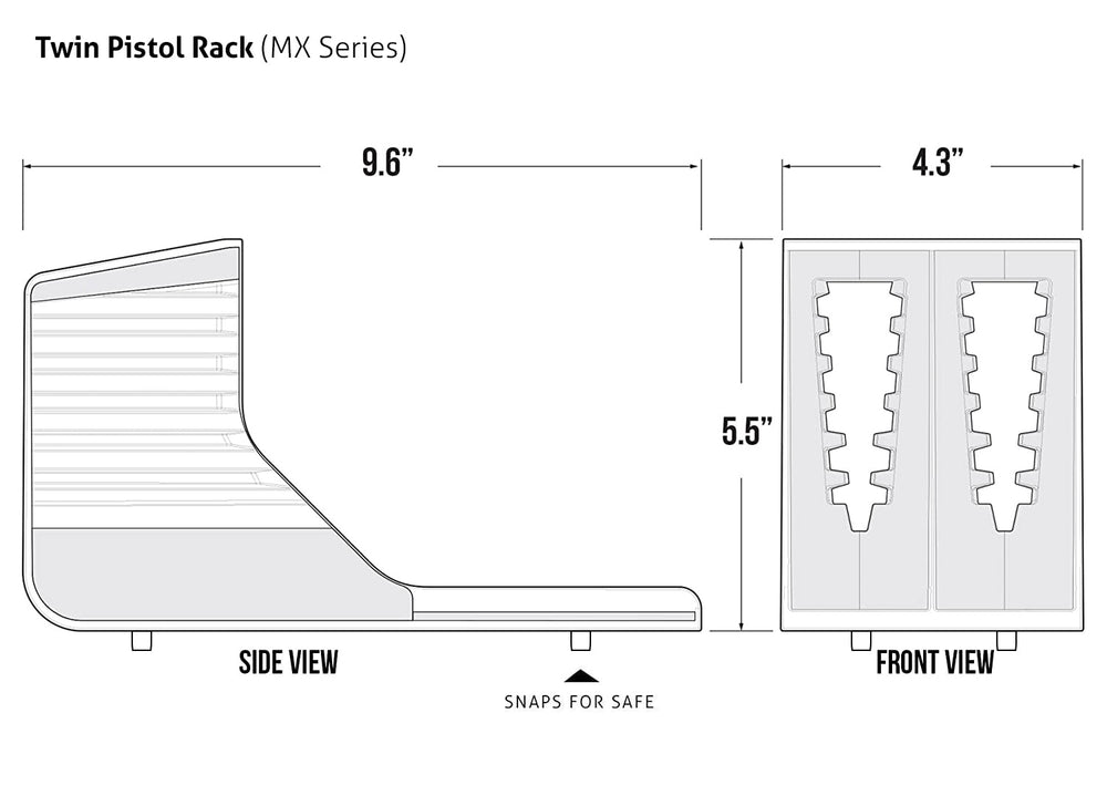 Vaultek MX Twin Pistol Rack