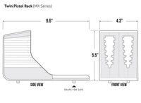Vaultek MX Twin Pistol Rack